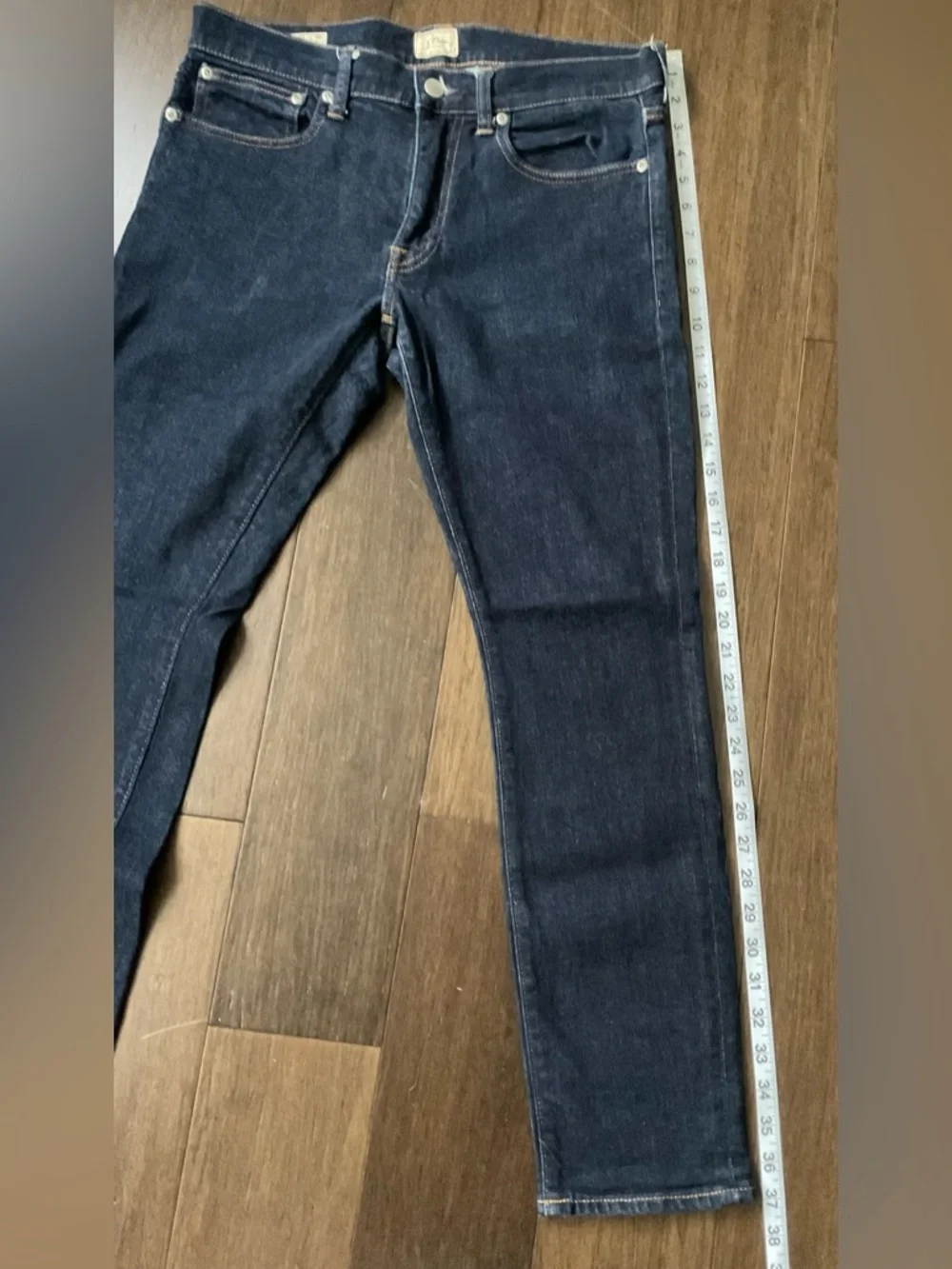 J. Crew Men's Dark Blue Straight Jeans